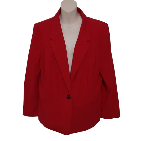 Kensie Red Blazer Jacket Size XL
